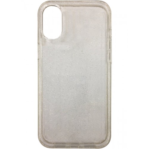 iPhone XR Fleck Glitter Case Clear
